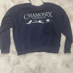 Chamoinx french alps crewneck